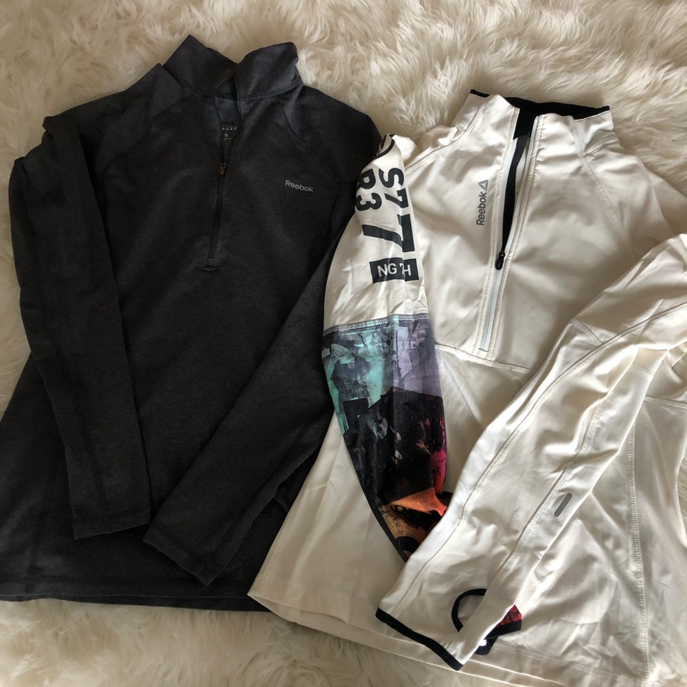 Reebok half zips.